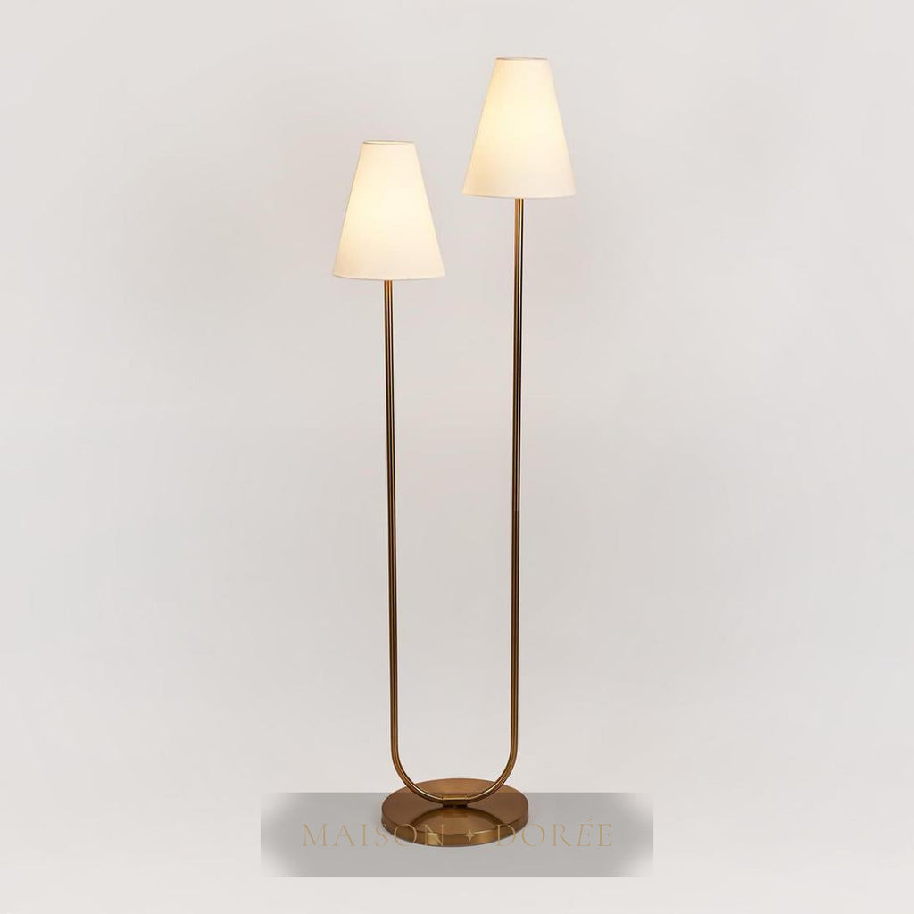 Aspen Floor Lamp Antique Brass