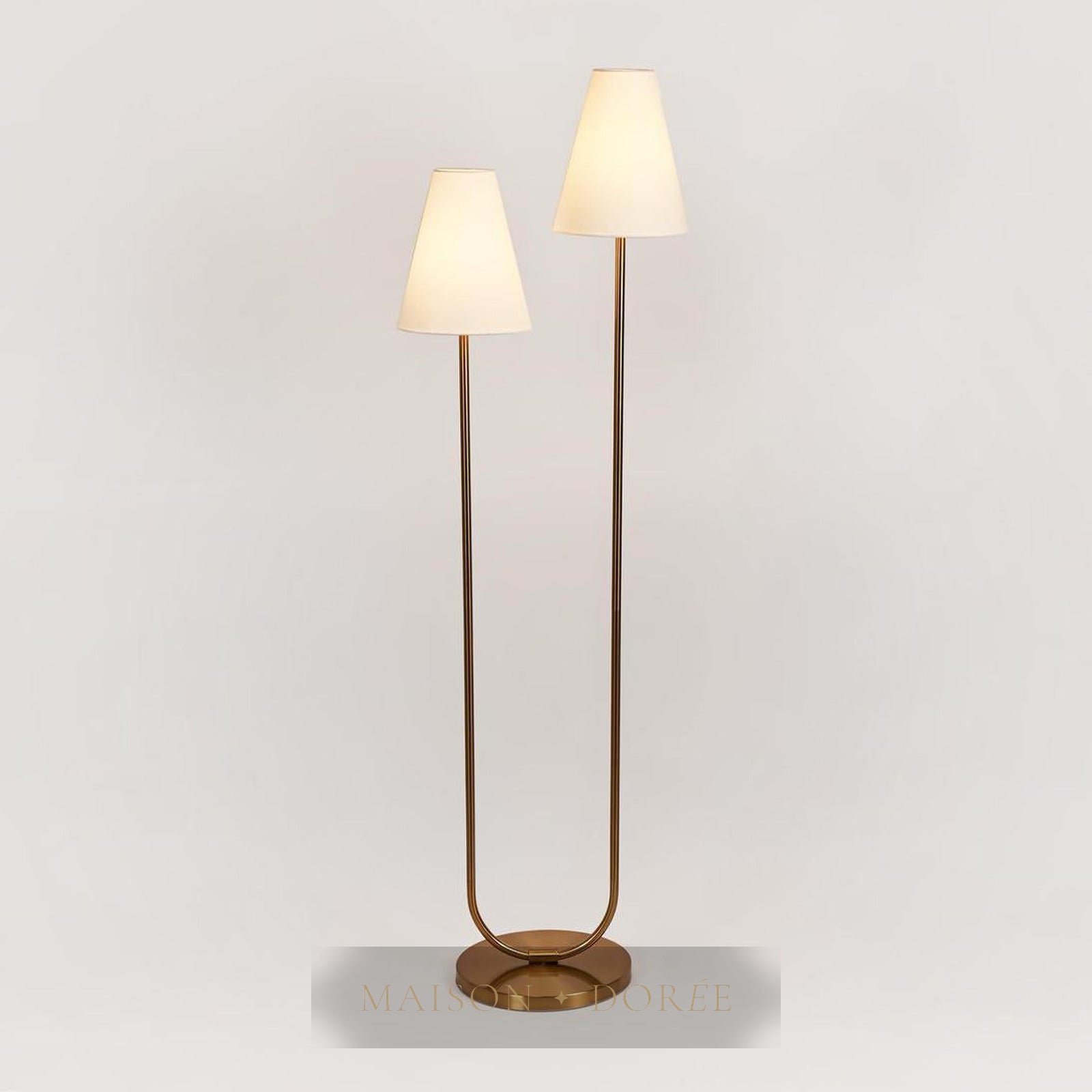 Aspen Floor Lamp Antique Brass