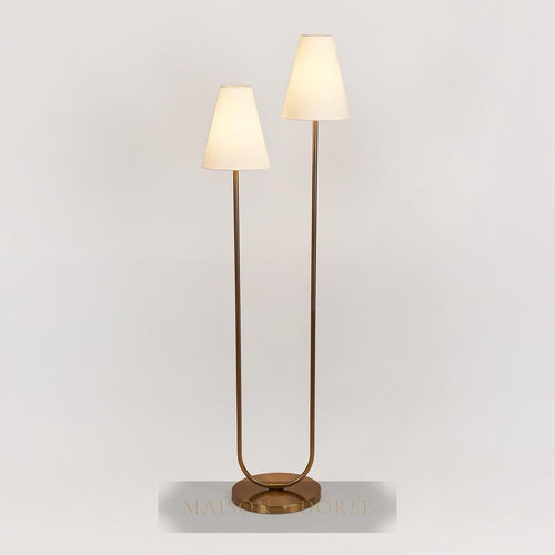 Aspen Floor Lamp Antique Brass