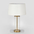 Iris Glass Table Lamp Base Antique Brass- Base Only