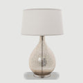 Brompton Table Lamp with Linen Shade Silver