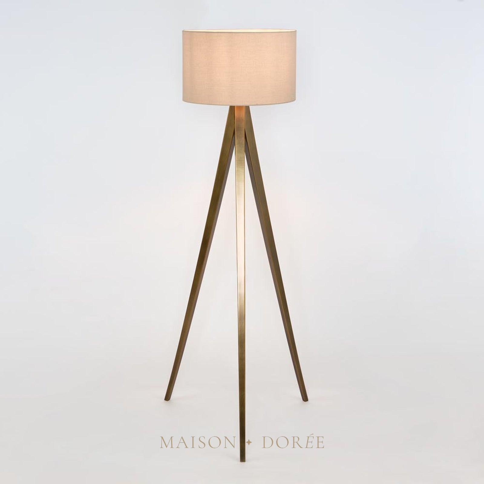 Maxwell Bronze Floor Lamp Base Only — Bronze