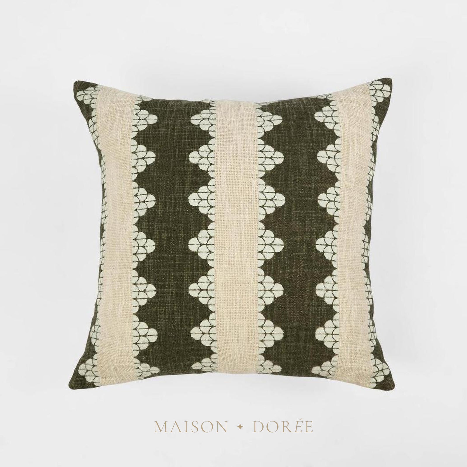 Cushion - Ellsbeth 50x50cm Green/White