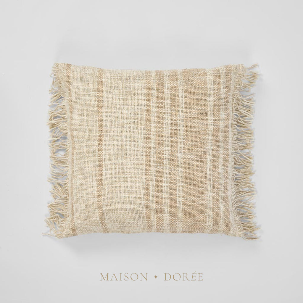 Cushion - Archer 50x50cm Natural/Mustard