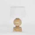 Coach Table Lamp Natural With White Shade