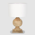 Coach - Natural - Turned Wood Ball Balustrade Table Lamp