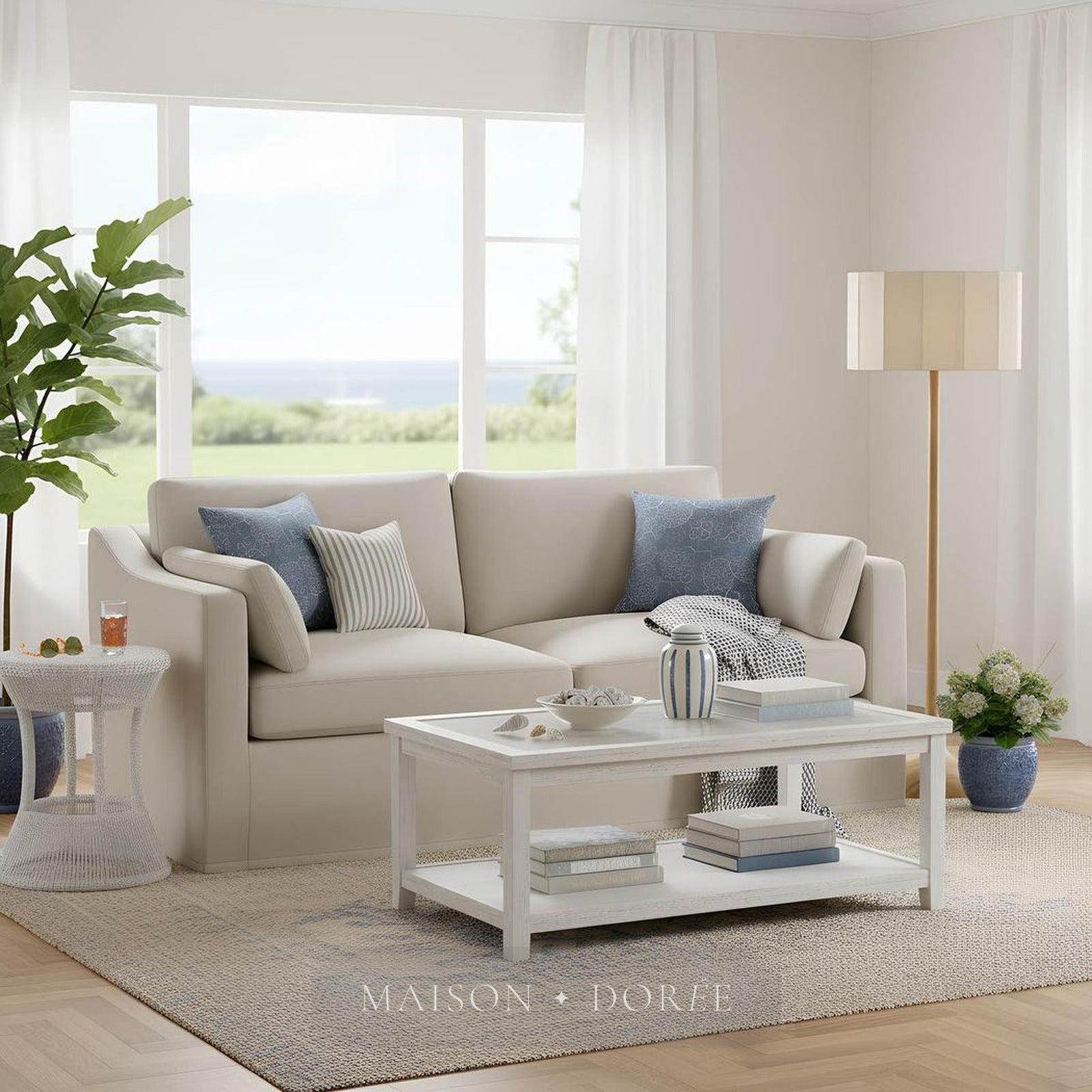 Sierra Floor Lamp Base with Lampshade