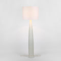 Samson Floor Lamp Base White with Shade White — White