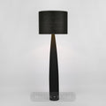 Samson Floor Lamp Base Black and Shade Black — Black