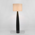 Samson Floor Lamp Base Black with Natural Shade — Black