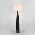 Samson Floor Lamp Black Base with White Shade — Black