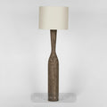 Callum Timber Floor Lamp Base With Natural Shade — Natural