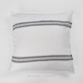 Stripe Slub Cush 50x50 White