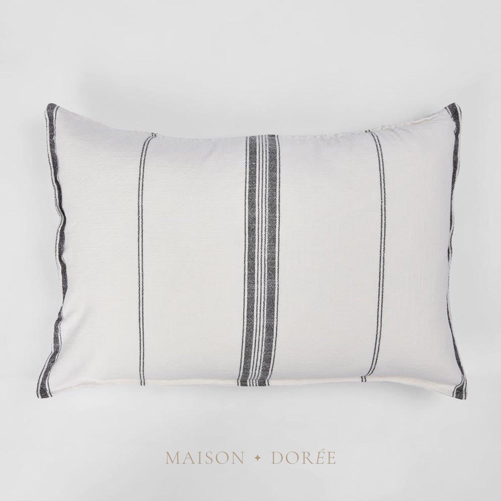 Stripe Slub Cush 40x60 White