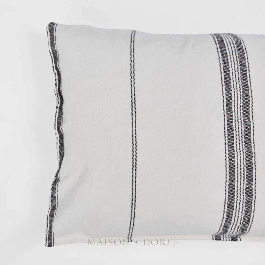 Stripe Slub Cush 40x60 White - view 2