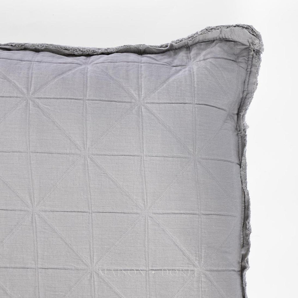 Quilted Cushion Light Grey - view 2