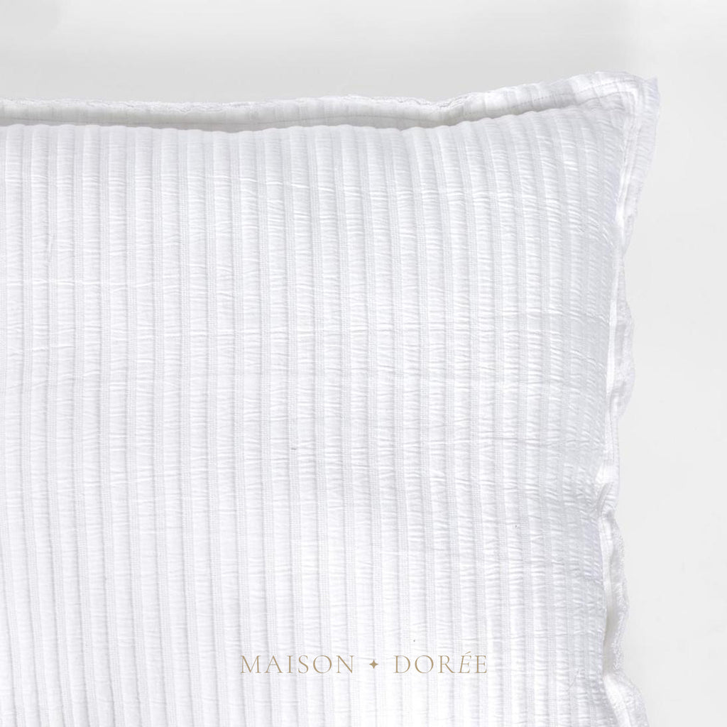 Ribbed Cushion White - view 2