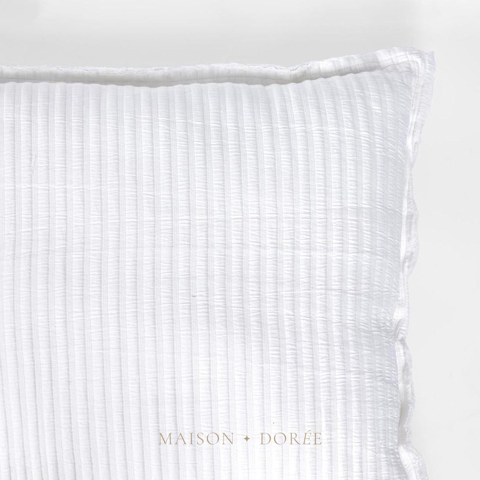 Ribbed Cushion White - view 2