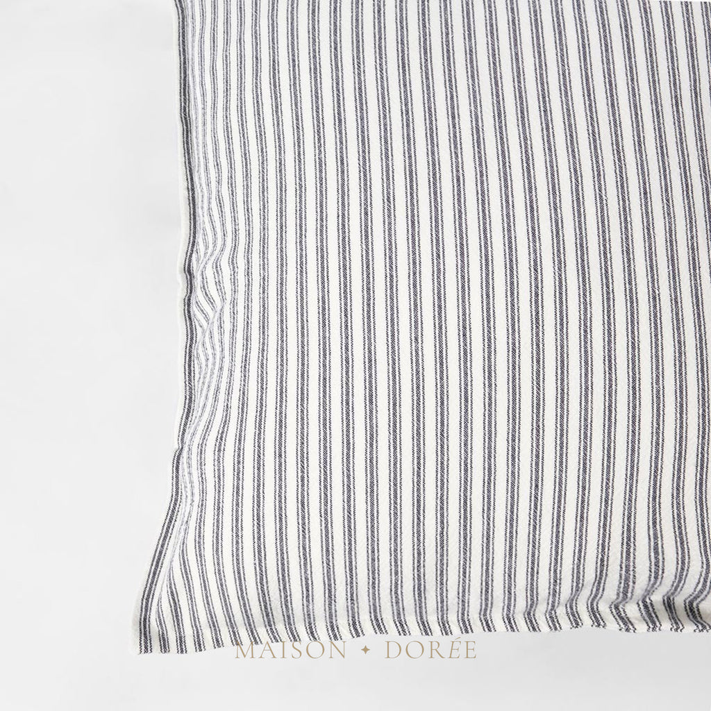 Ticking Cushion Blue 50x50 - view 2