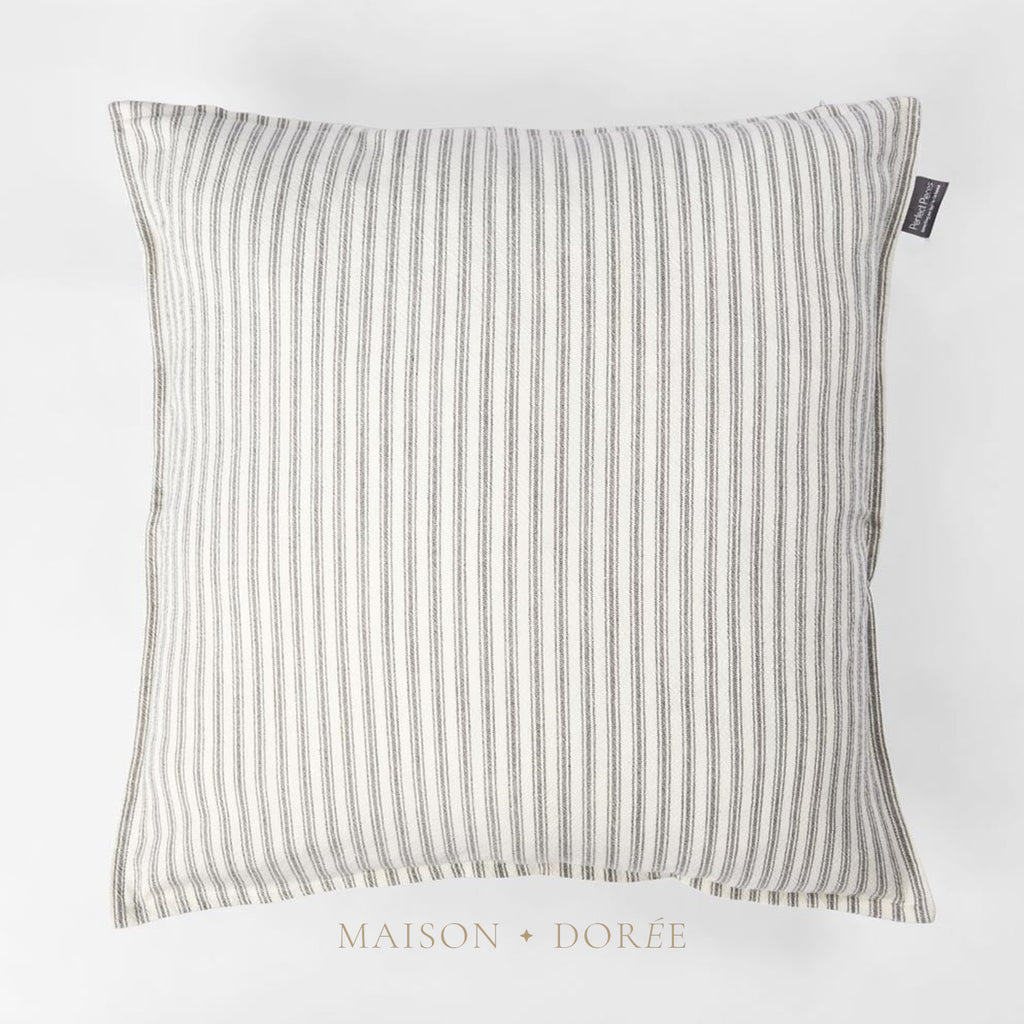 Ticking Cushion Grey 50x50
