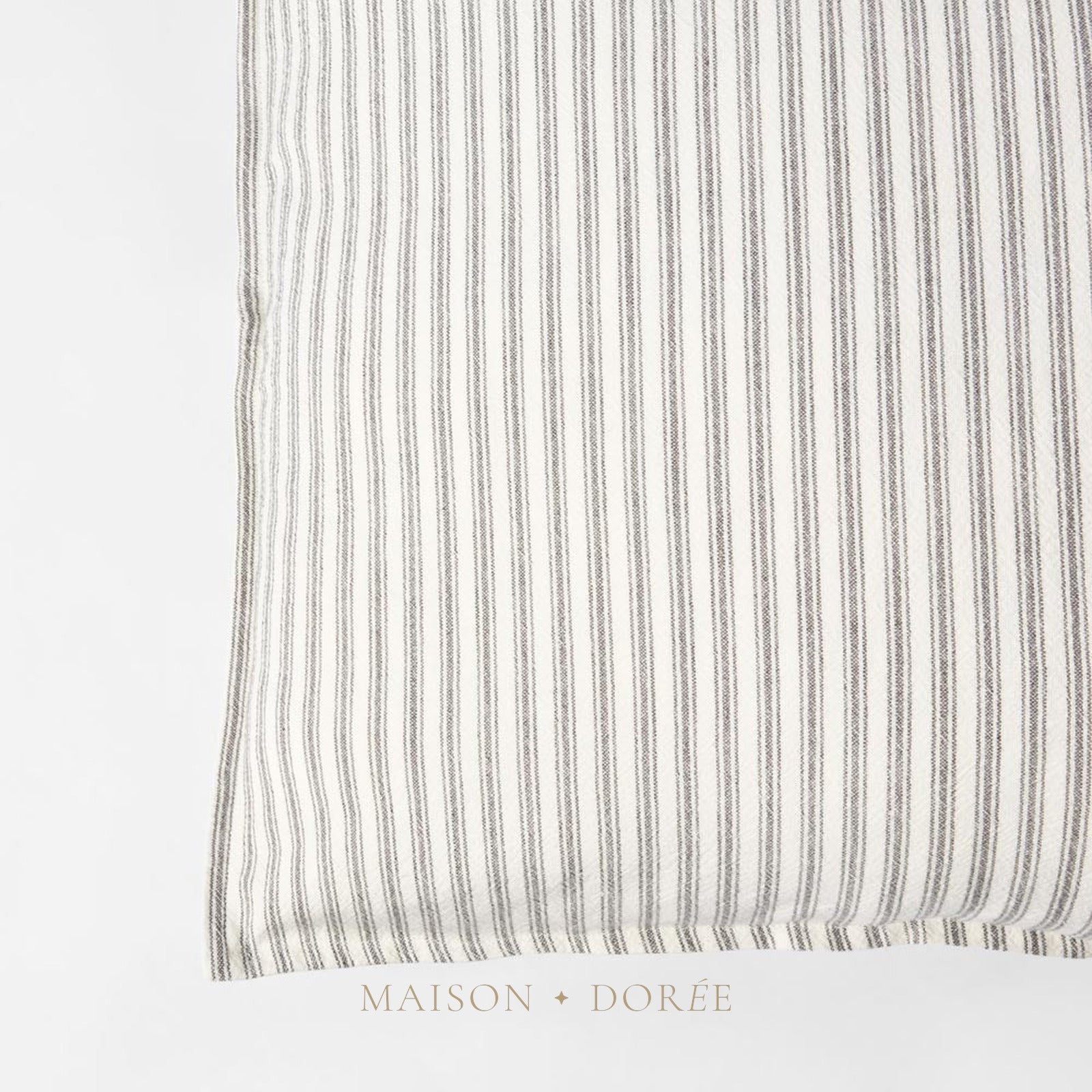 Ticking Cushion Grey 50x50 - view 2
