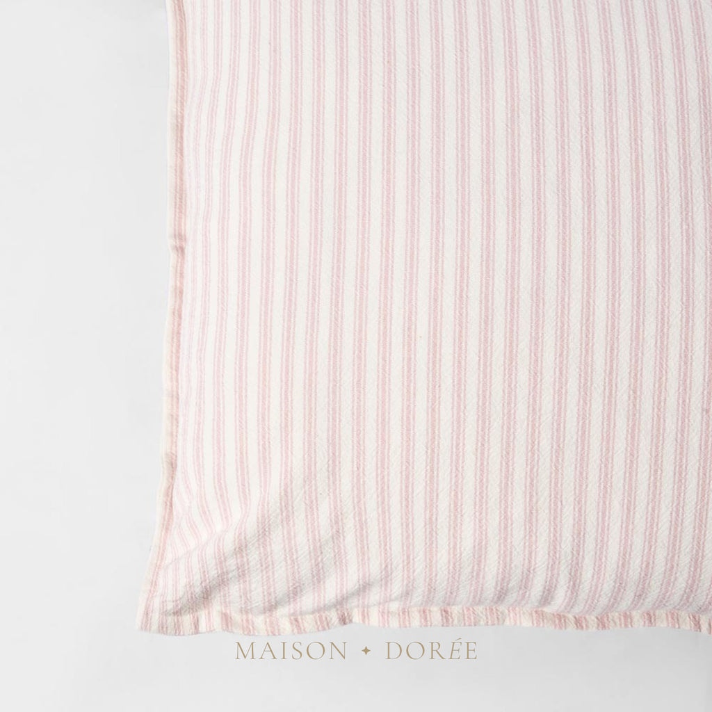 Ticking Cushion Pink 50x50 - view 2