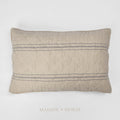 French Blue Stripe Cushion 60x40