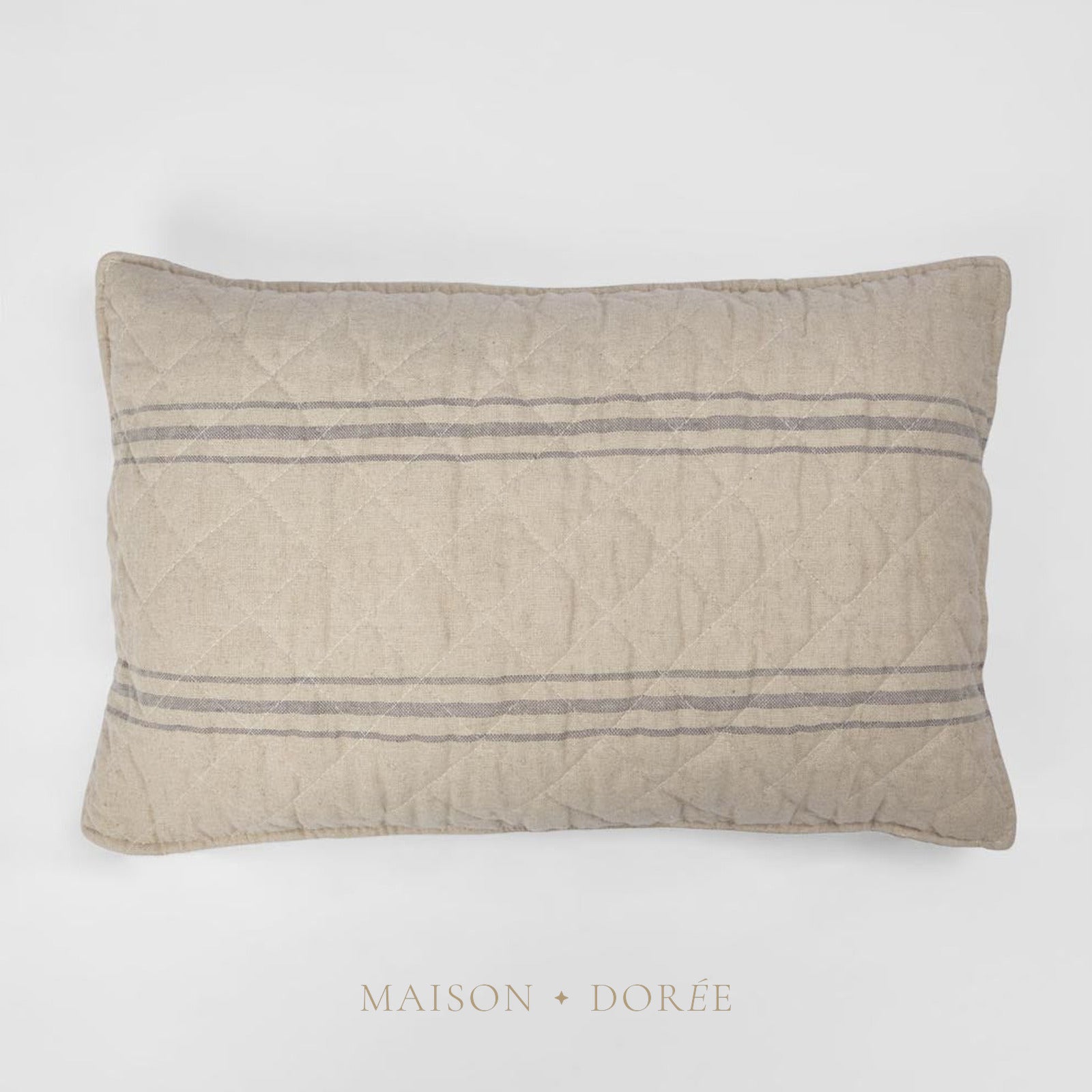 French Blue Stripe Cushion 60x40