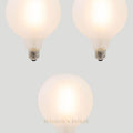 Set of 3 G125 LED Filament - Porcelain Frosted - 10W E27 2700k