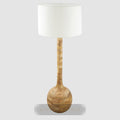 Sitar Turned Wood Floor Lamp Natural