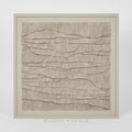 LADRAR Bark Wall Art Square Ecru