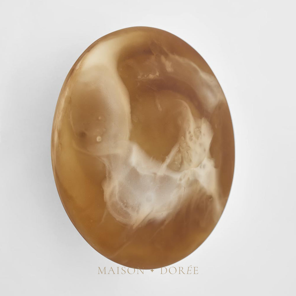 Halo Coat Hook Large Swirl Resin Toffee - view 2