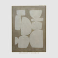 Stones Abstract Textured Canvas Wall Art 100x140cm