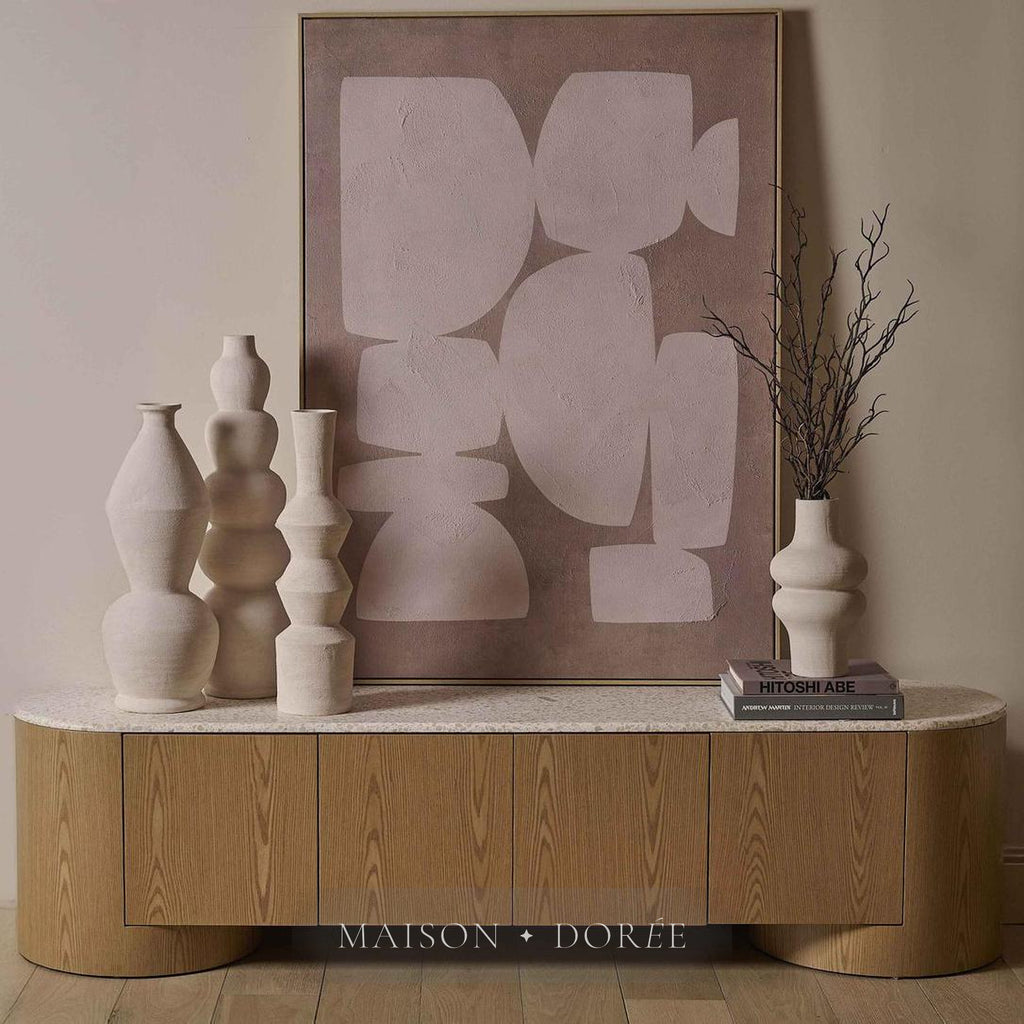 Stones Abstract Textured Canvas Wall Art 100x140cm - view 2