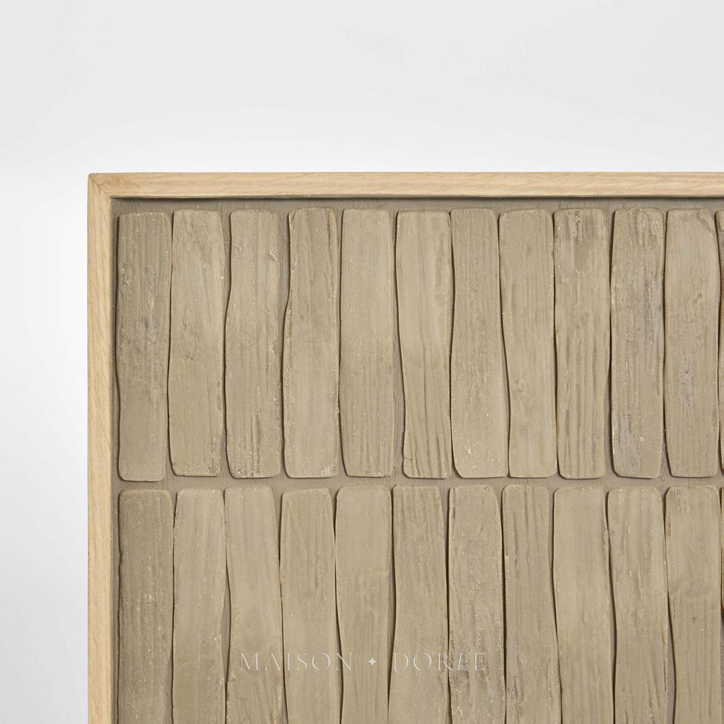 Axis Resin Wall Art 100 x 100cm Taupe - view 3