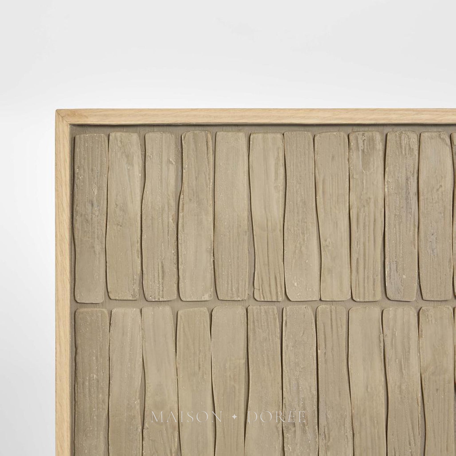 Axis Resin Wall Art 100 x 100cm Taupe - view 3