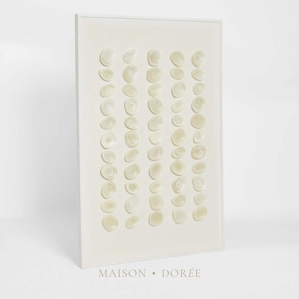 Maya Resin Wall Art 120 x 80cm White - view 2