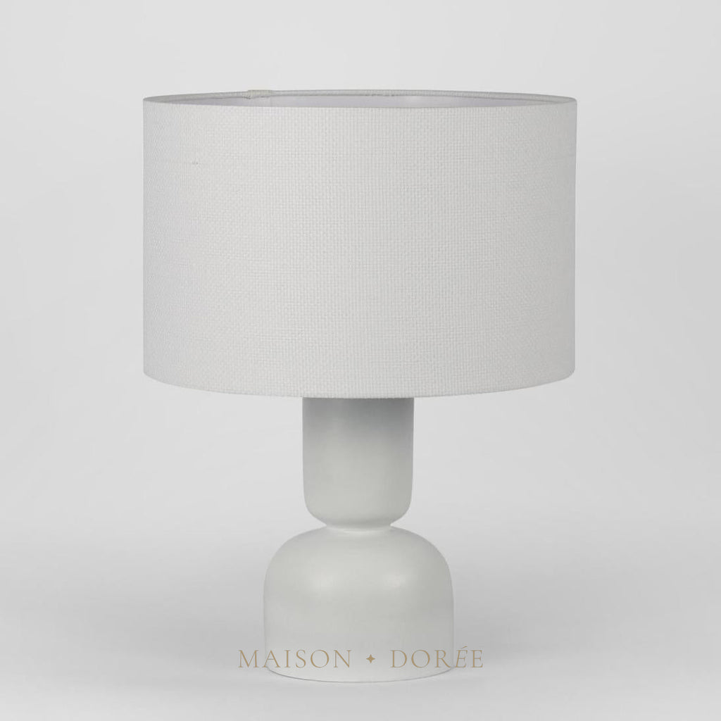 Clem Lamp Small White with Shade