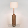Flask Wood Floor Lamp Base Saddle- Base Only