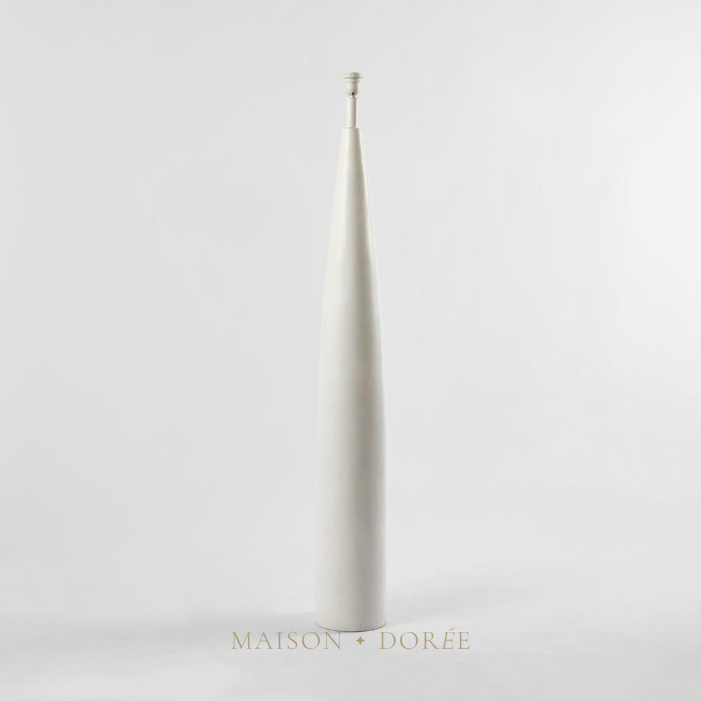 Samson Floor Lamp Base White- Base Only — White