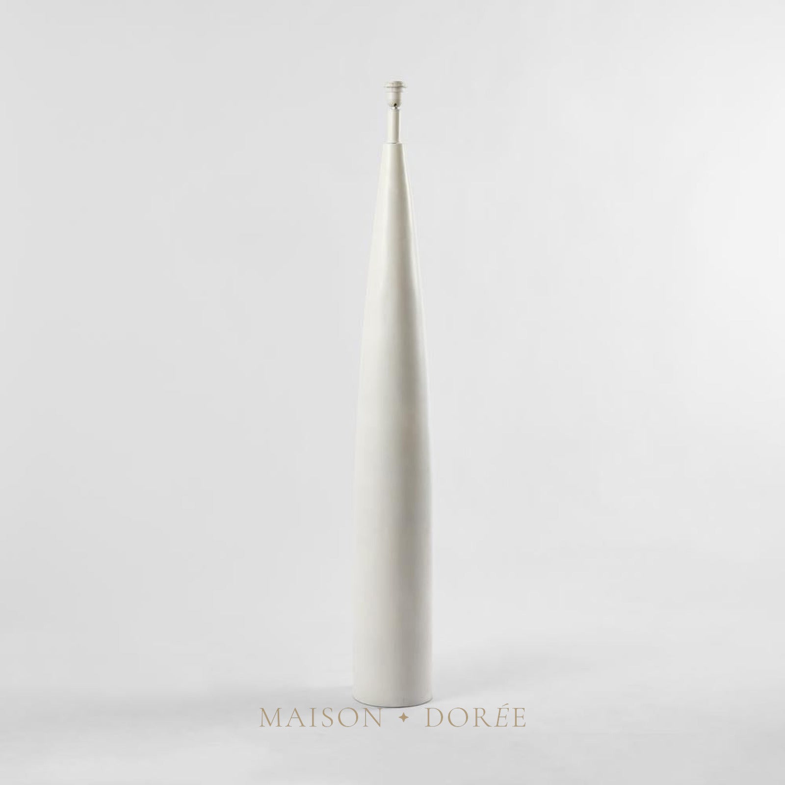 Samson Floor Lamp Base White- Base Only — White