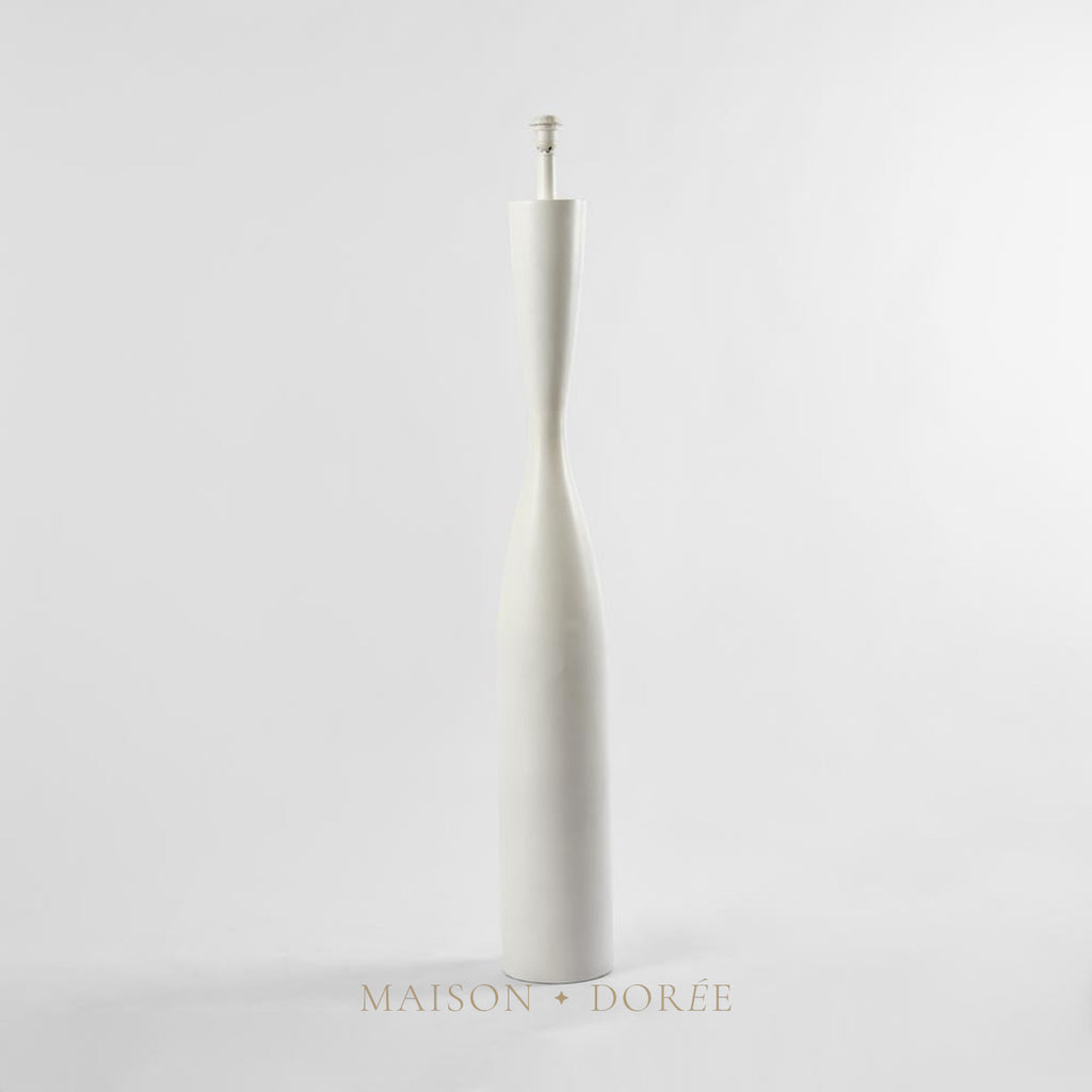 Callum Floor Lamp Base White- Base Only — White
