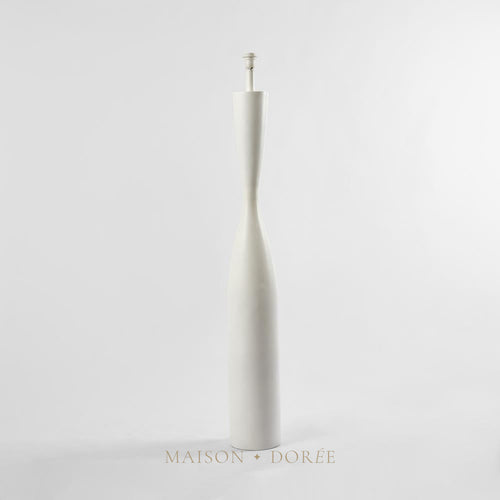 Callum Floor Lamp Base White- Base Only — White