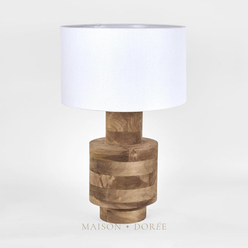 Circa Timber Table Lamp Small Base- Base Only