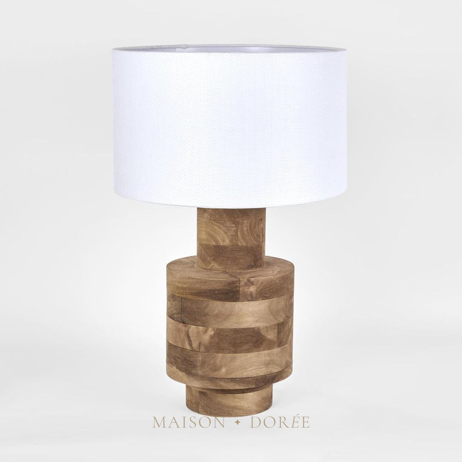Circa Timber Table Lamp Small Base- Base Only