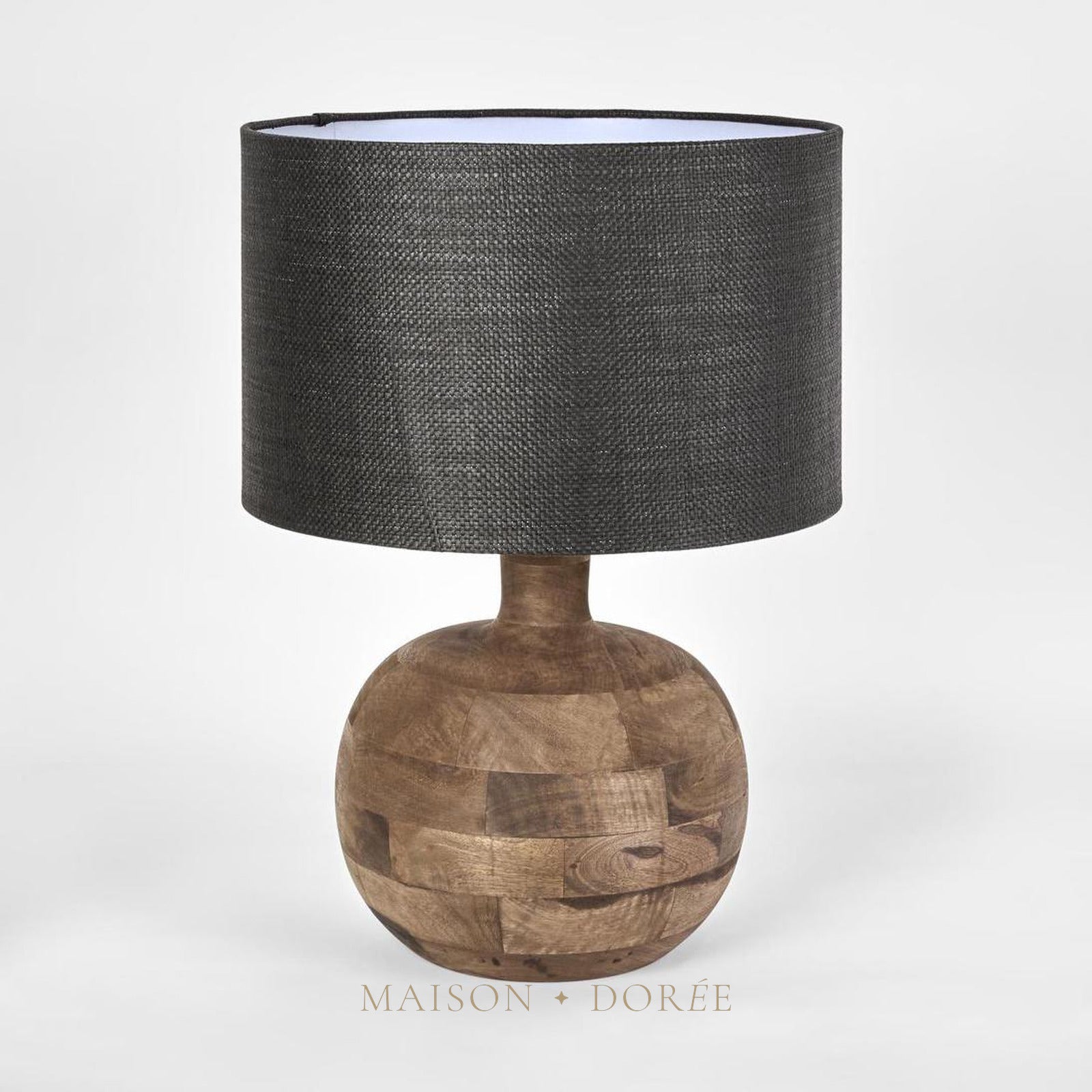 Arum Timber Table Lamp Base- Base Only
