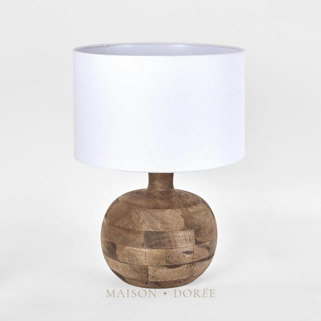 Arum Timber Table Lamp Base- Base Only