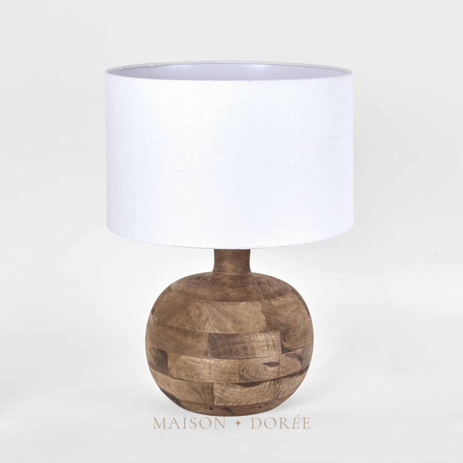 Arum Timber Table Lamp Base- Base Only