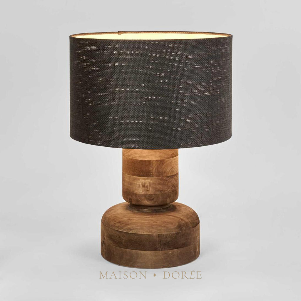 Clem Timber Table Lamp Base- Base Only