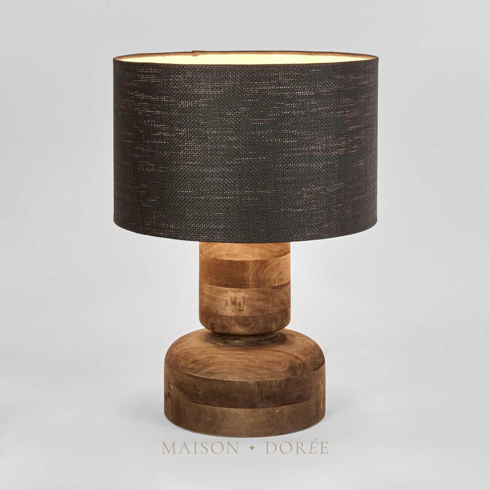 Clem Timber Table Lamp Base- Base Only